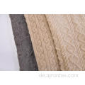 Weiches Handgefühl Polyester Jacquard Sherpa Fleece Fabric